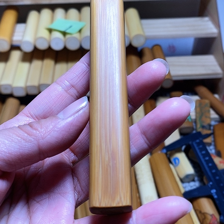 【闪购商品】竹纪*蕙天然实心玉竹手把件