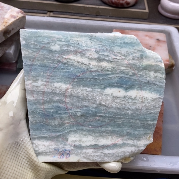 石英岩玉未镶嵌定制无裂不退换蓝天白云定制无裂不退换