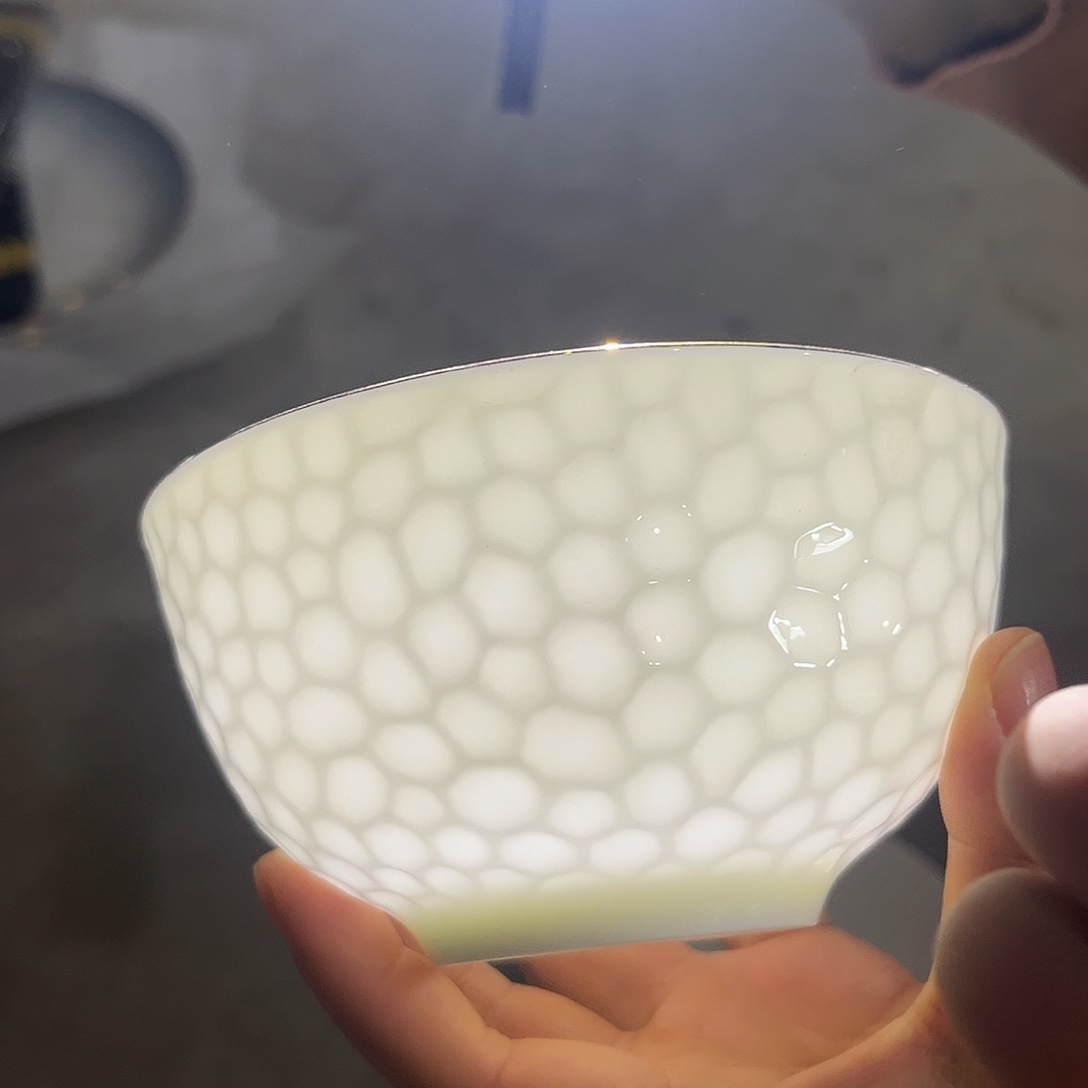 瓷片浮雕饭碗六个哇塞