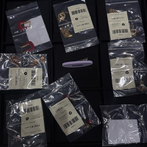 铜合金项链 铜合金项链耳环饰品发夹随机发