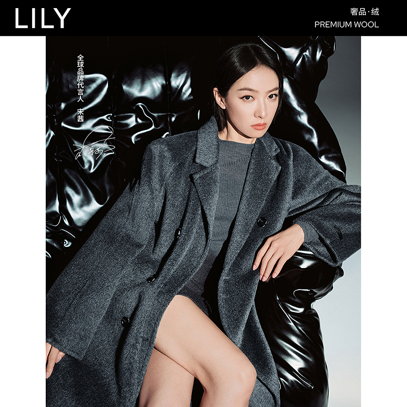 【商场同款】LILY2024冬新款女装毛针织衫124420TK449