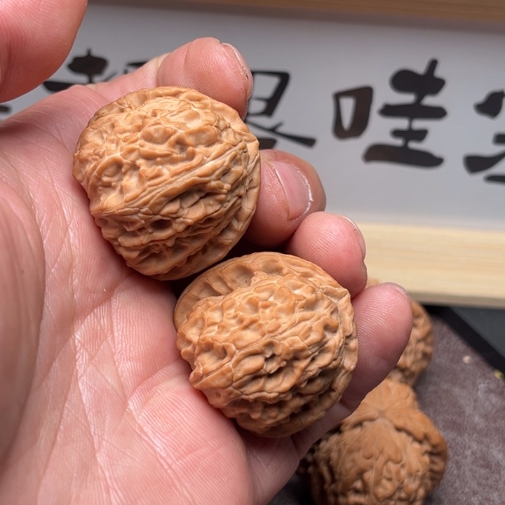 文玩核桃把件白狮子