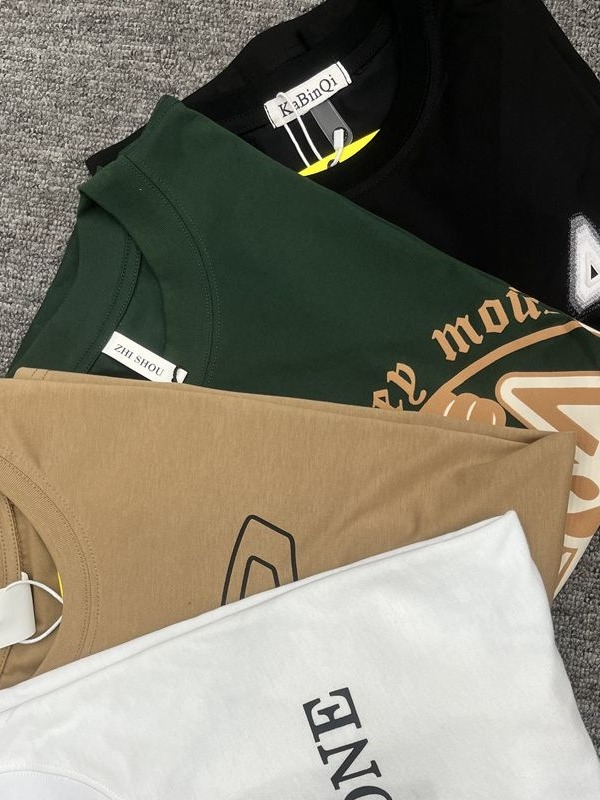 【扣号专用】大力潮牌夏季t恤刺绣小标印花圆领男款抗菌T恤