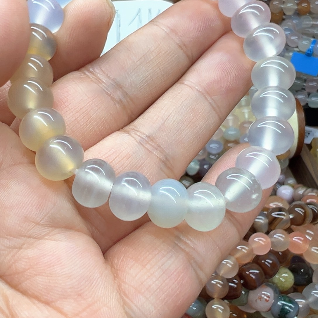 虾***o玛瑙/玉髓未镶嵌手链