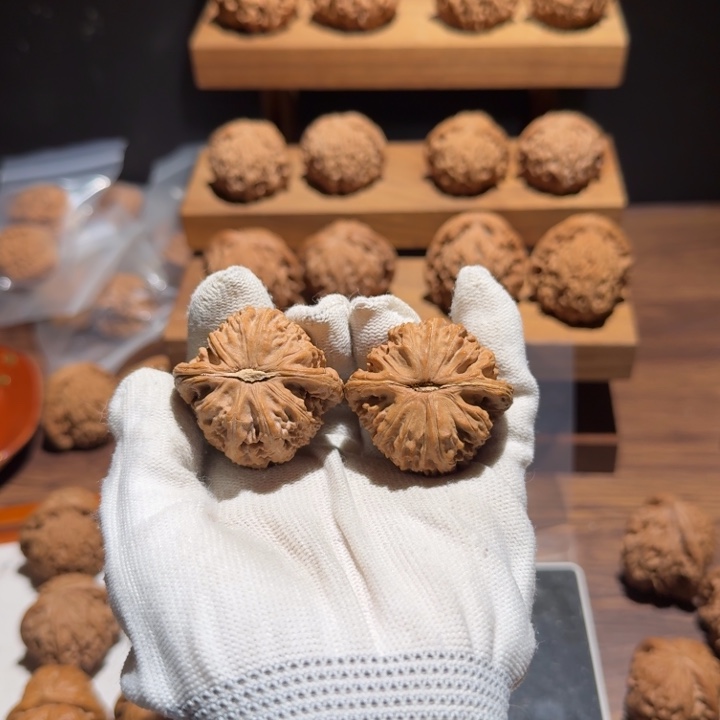 起***了吊坠文玩核桃39角白