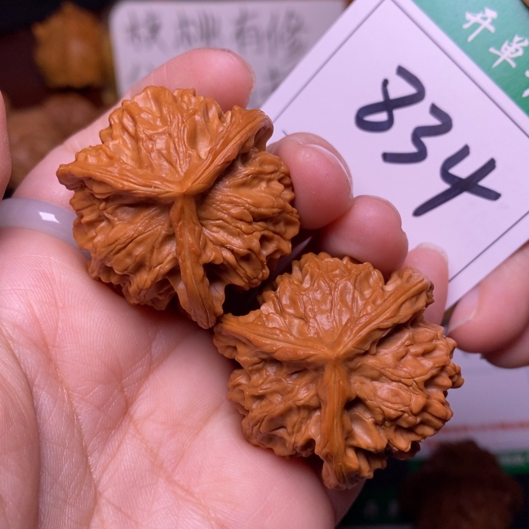 把件文玩核桃834盘山三棱3.8