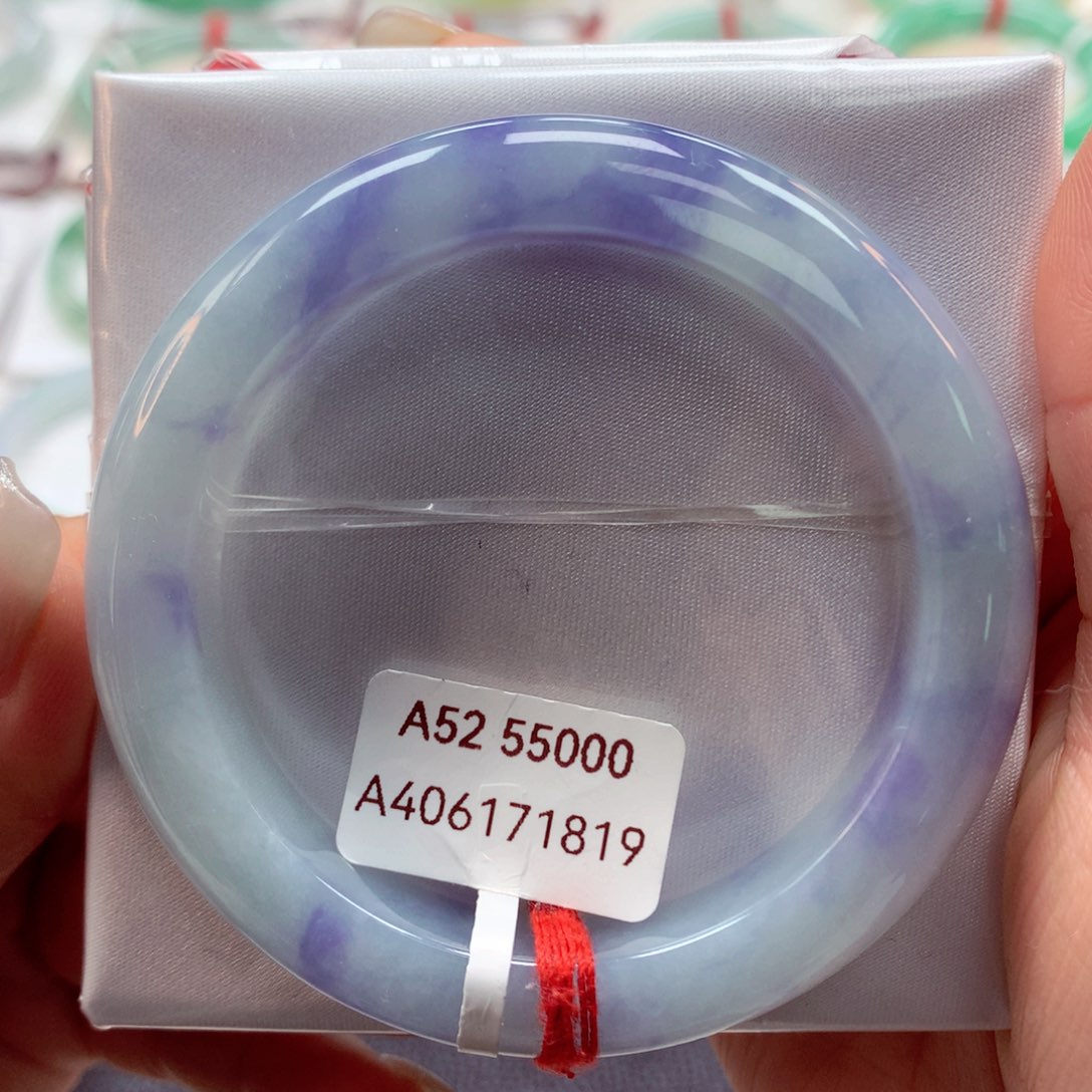 翡翠手镯未镶嵌52正43号88