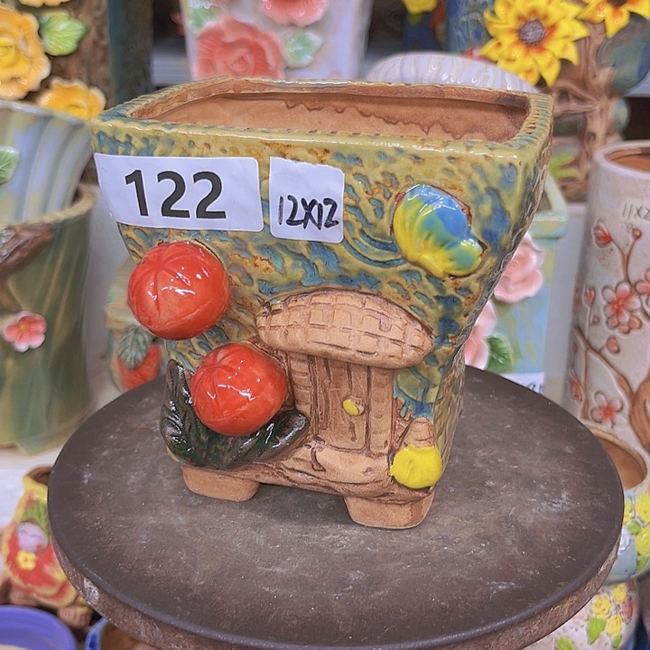 紫砂花盆粗陶材质多肉花盆