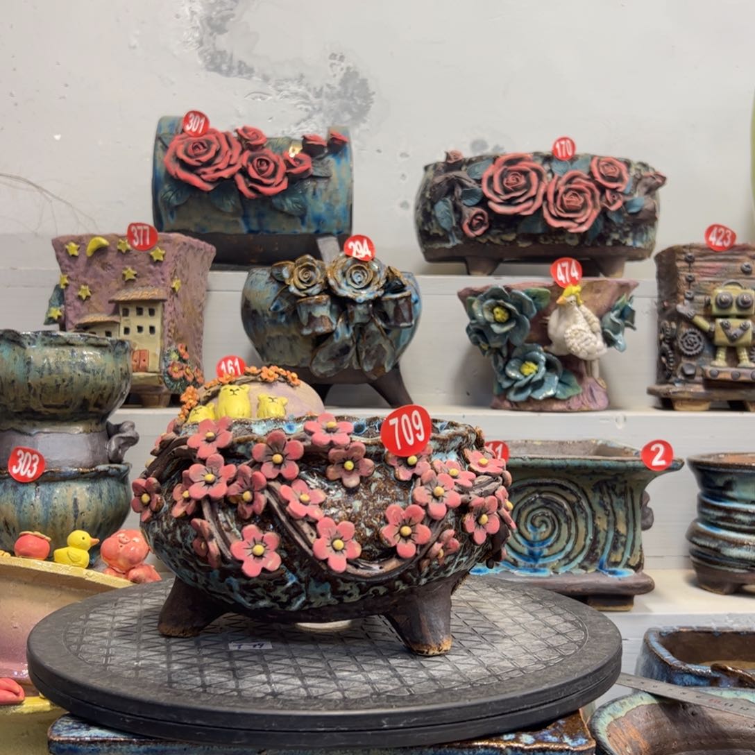 陶瓷微瑕709 号陶然花盆