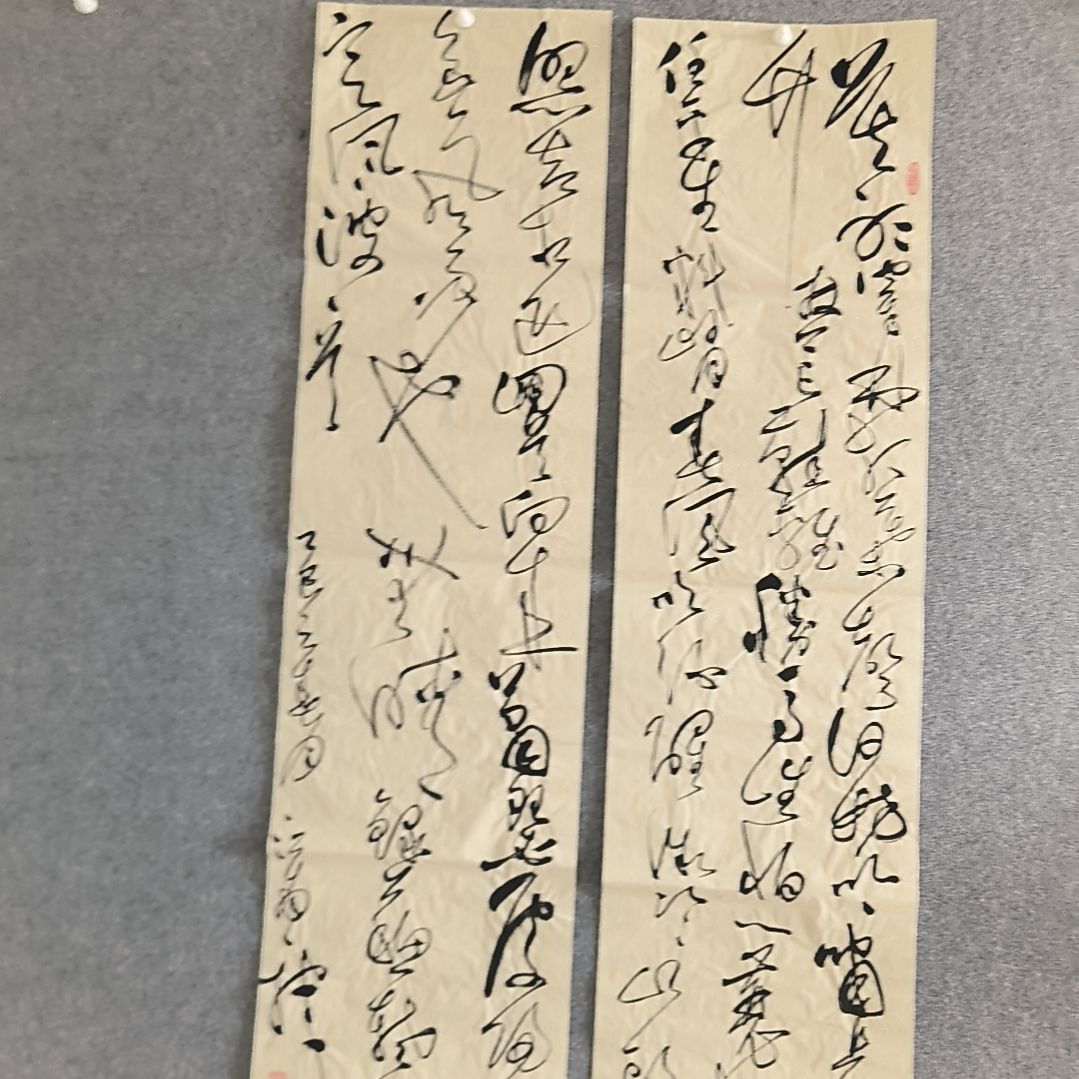 书法定风波书法作品四尺对开。。。。