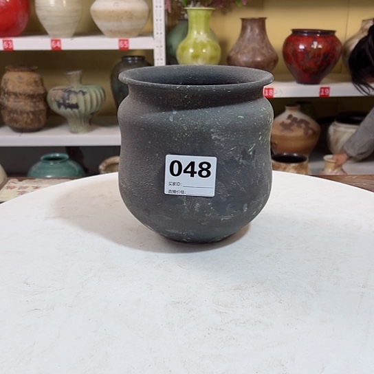 瓶高18口13。陶瓷花瓶摆件。048