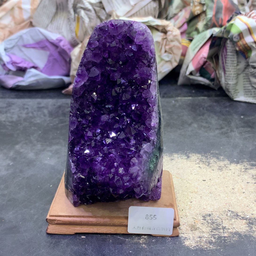 水晶摆件未镶嵌紫晶855