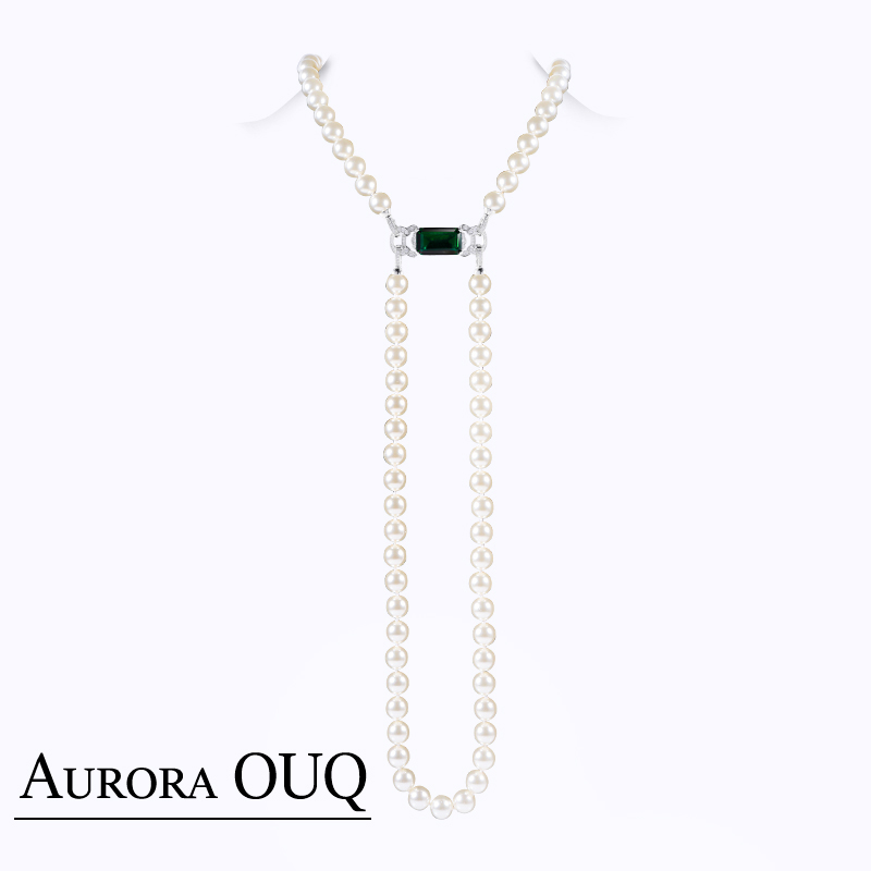 铜合金合成锆石吊坠 OuQ精致轻奢高级氛围感项链女款首饰ZX160244