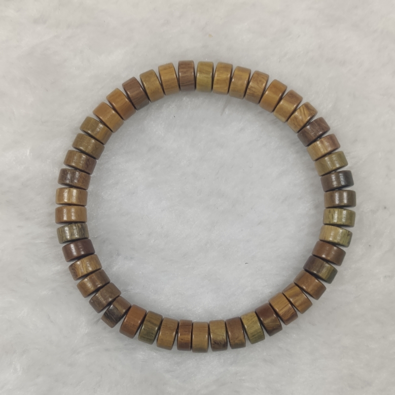 绿檀0.8药片珠手串2003