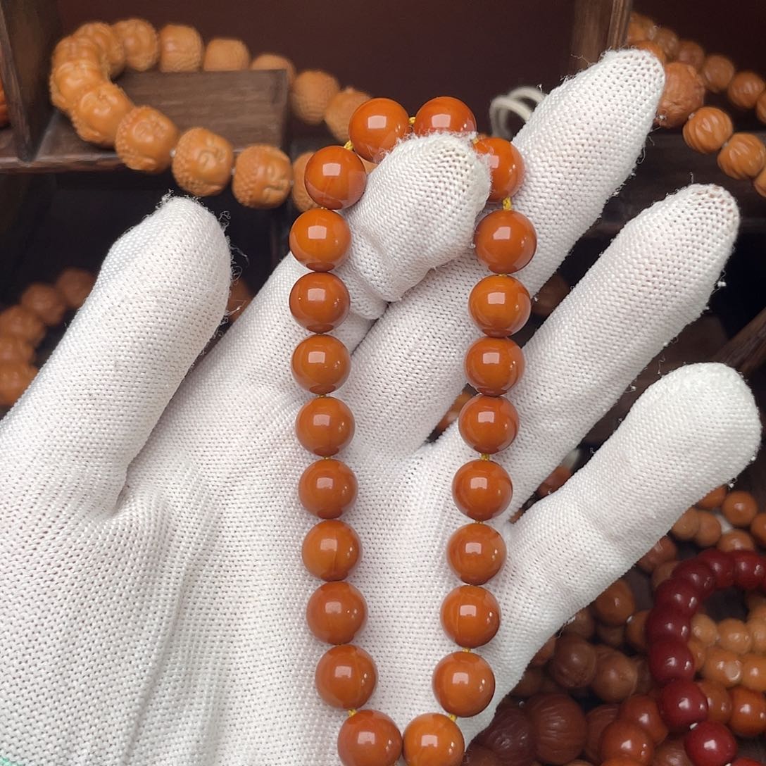 猴头核桃吊坠光珠