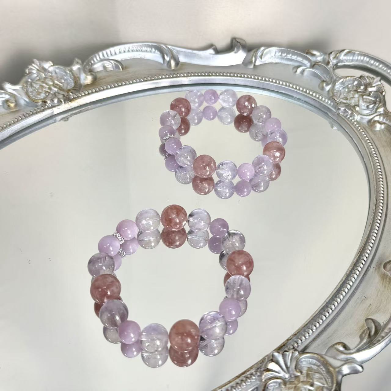 天然紫水晶x紫锂辉x太阳石