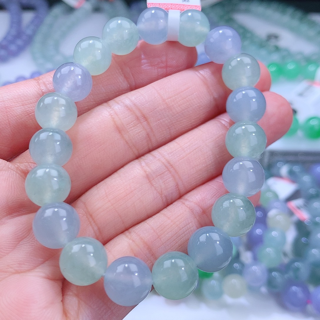 翡翠手链未镶嵌卡10mm