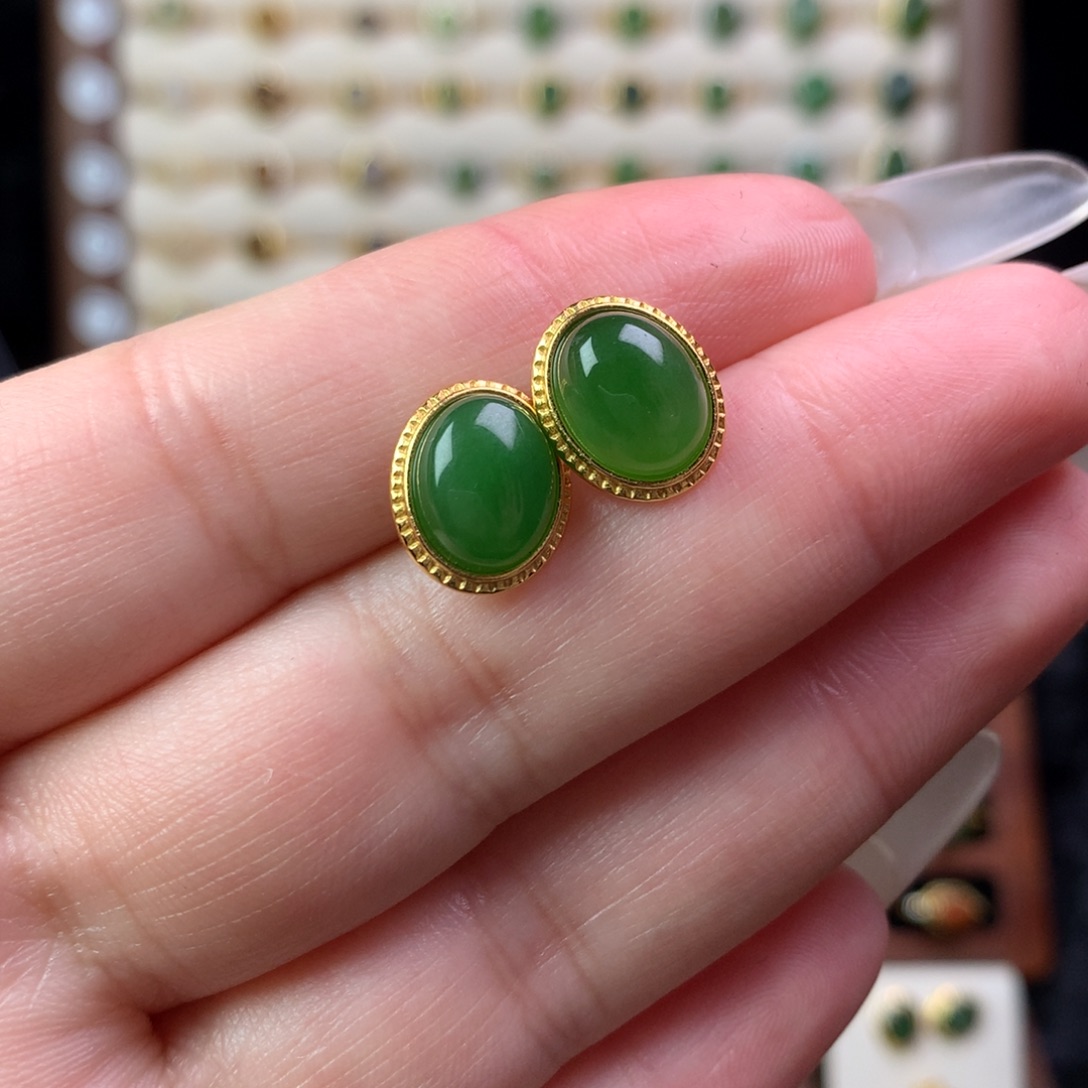 平***福和田玉银S925镶嵌戒指