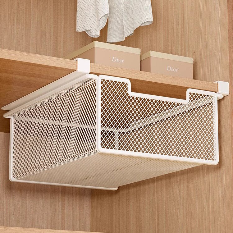 放袜子收纳神器拉篮储物盒内衣内裤盒衣柜下分层架抽屉悬挂式挂篮