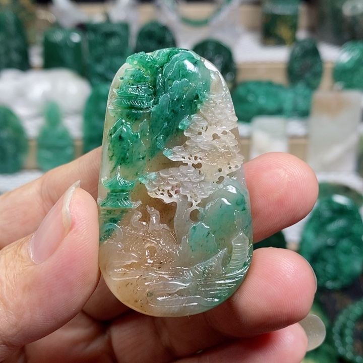 未镶嵌独山玉颈饰