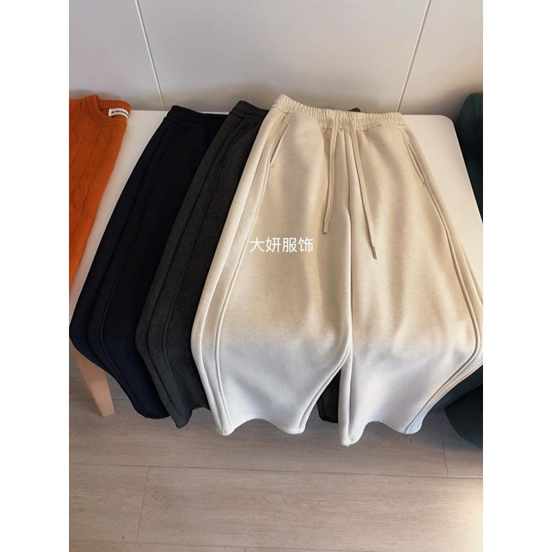 好运裤。完美裤型！加绒微弯刀松紧腰百搭休闲大长腿长裤