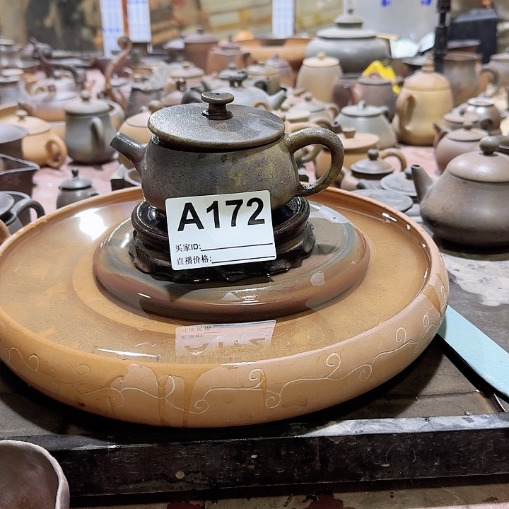 紫砂茶壶坭兴陶柴烧