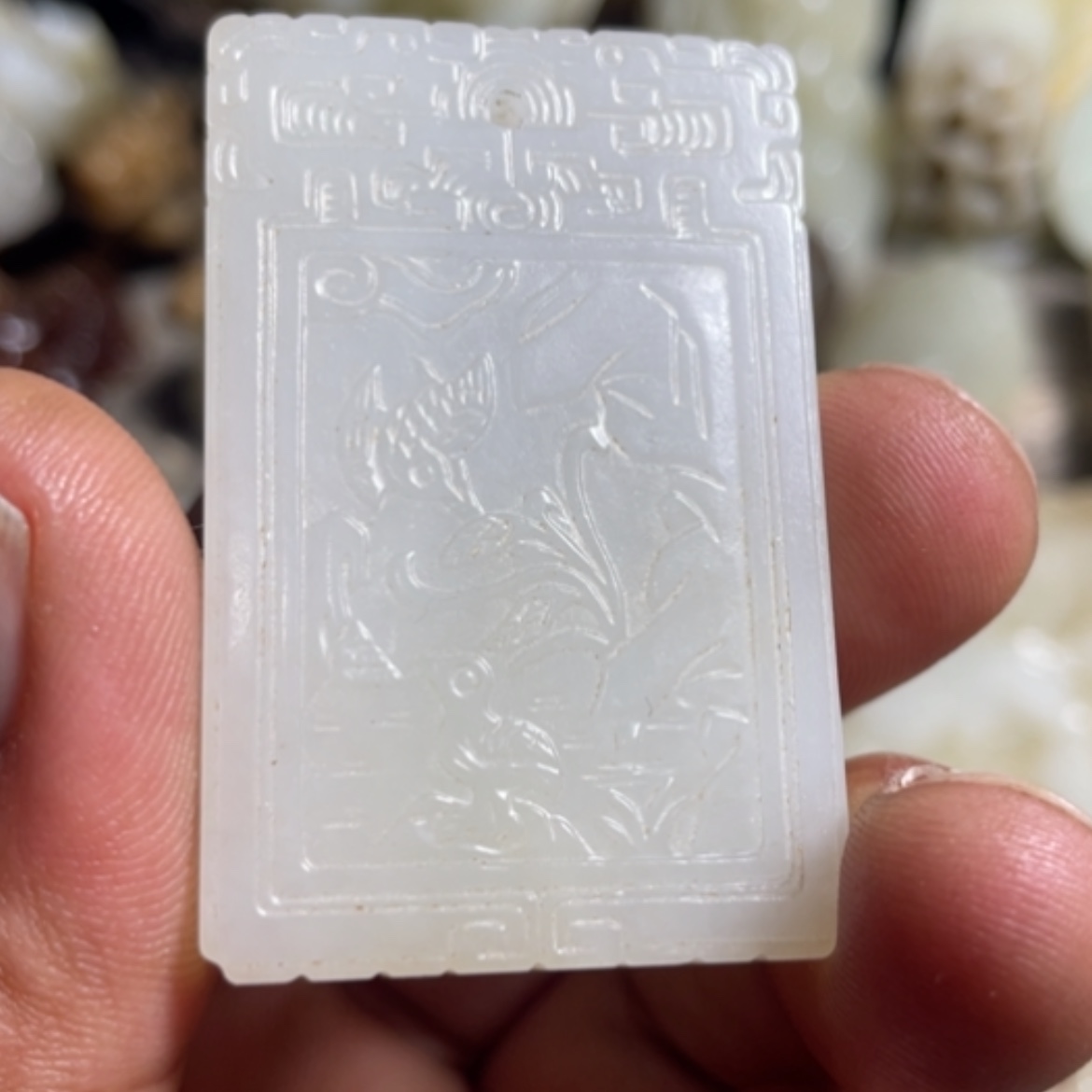 【闪购商品】和田玉吊坠(不含链)未镶嵌青*