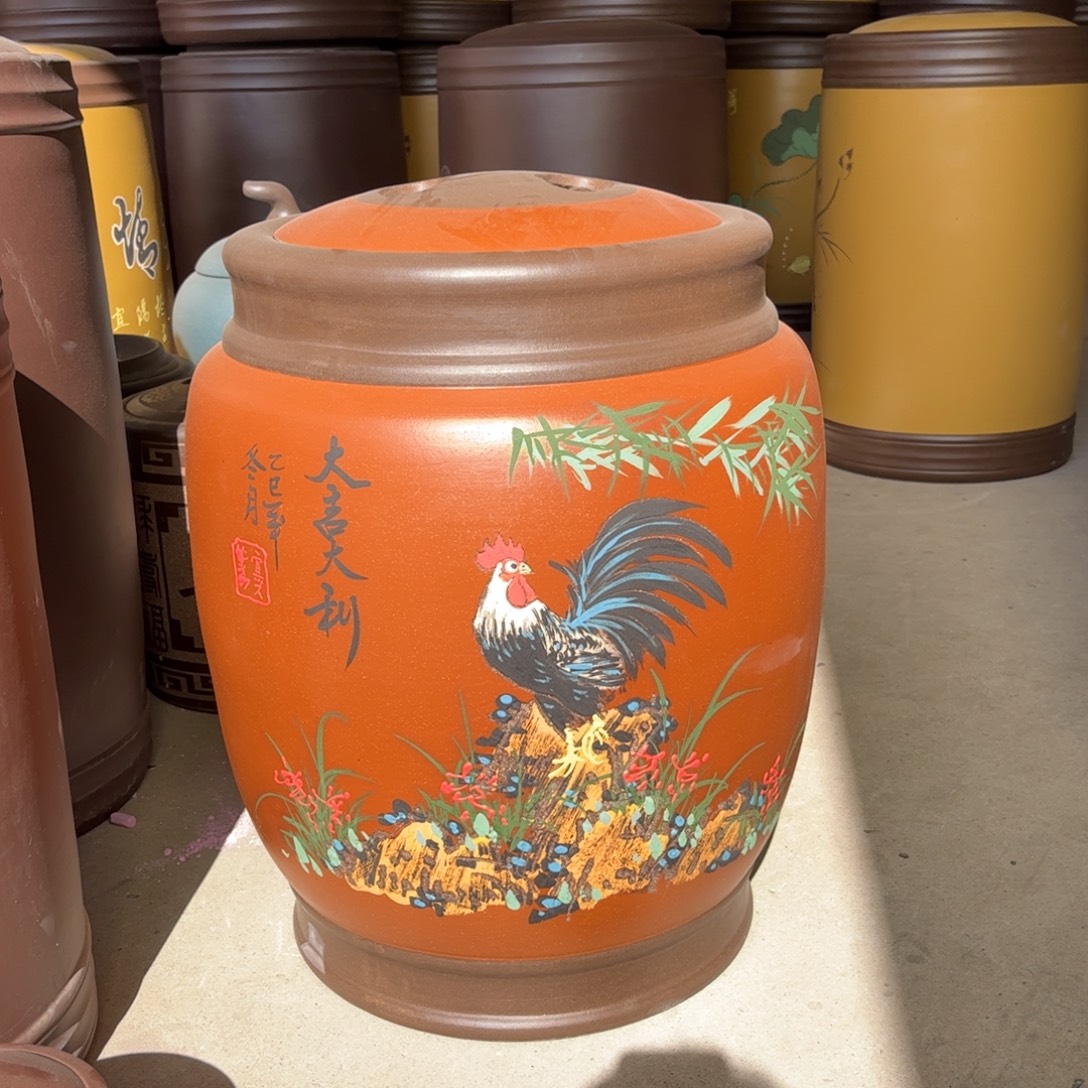 紫砂茶叶罐45 饼茶叶罐