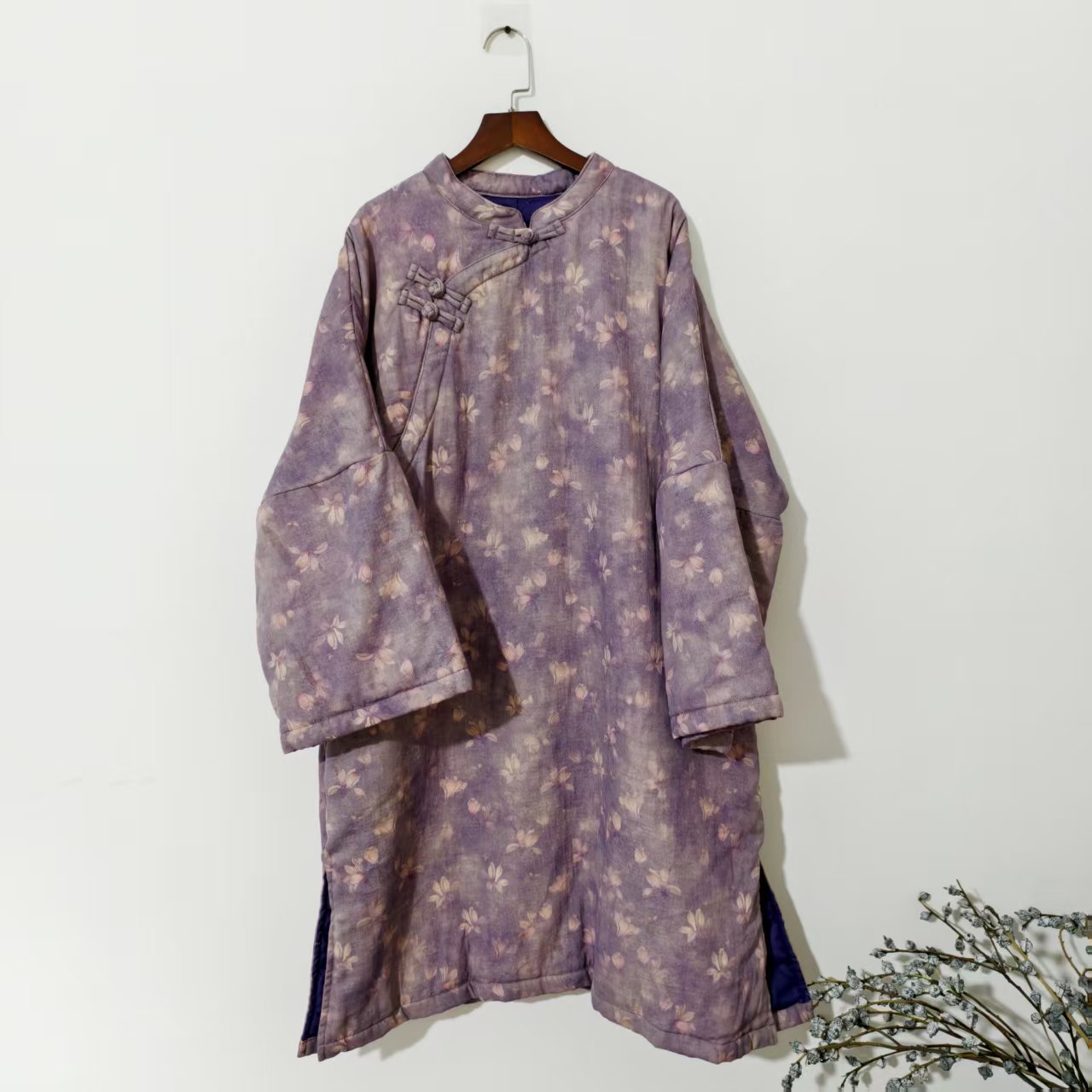 【大梅子推荐】设计款亚麻盘扣花棉袄MXA1101A 