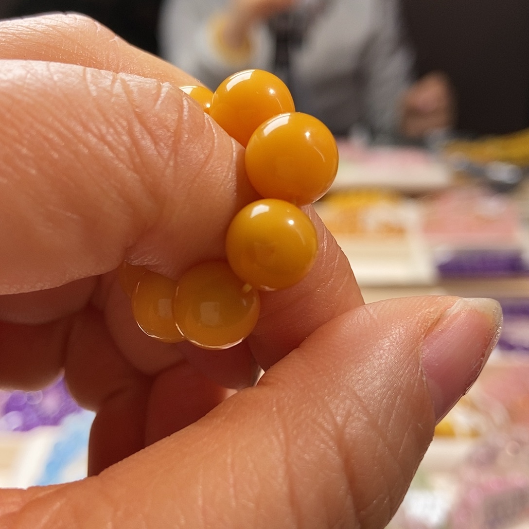 兜****琥珀未镶嵌手链手串8