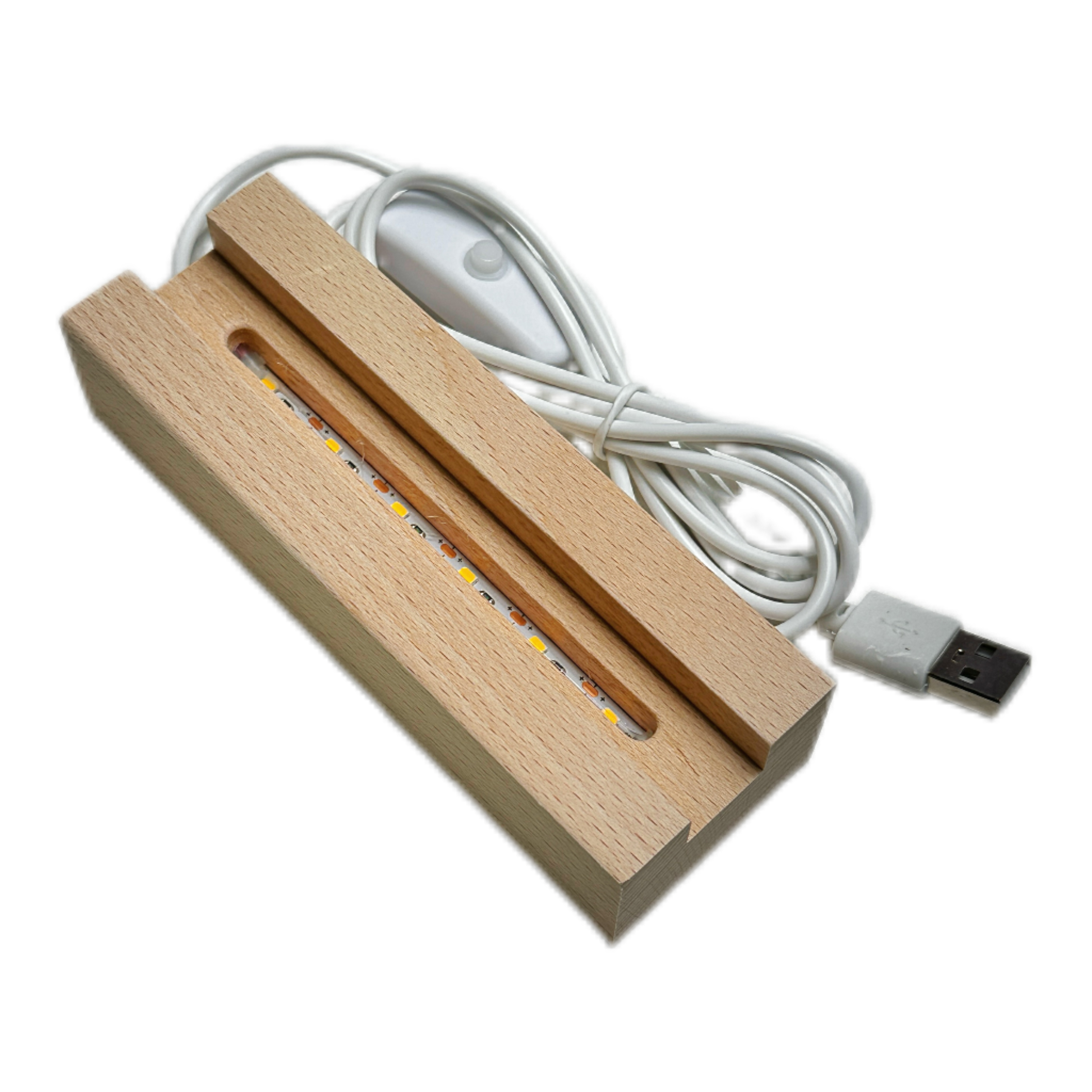 水晶砖实木定制发光小底座 N