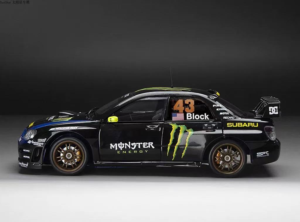 SunStar太阳星 1/18 斯巴鲁翼豹WRC06 魔爪涂装 仿真合金汽车模型