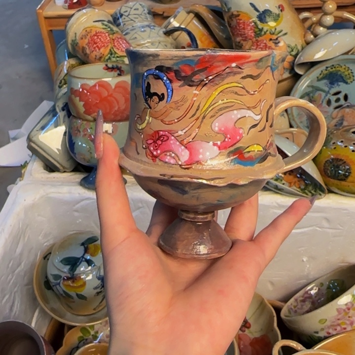 瓷片景德镇陶瓷手工手绘
