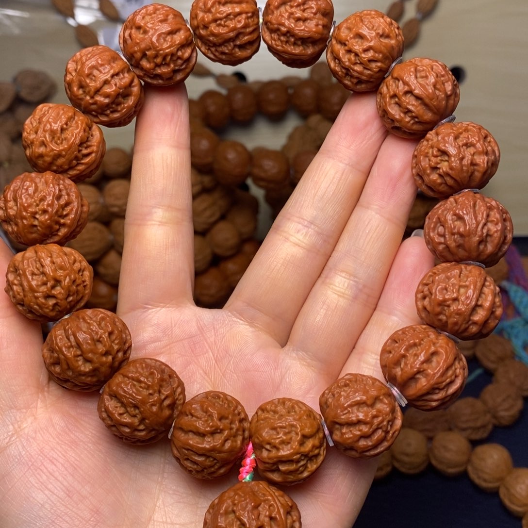 文玩核桃手串随*丶珊瑚八棱手持