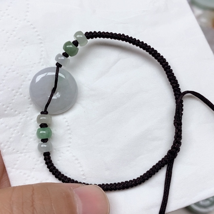 颈饰未镶嵌翡翠天然缅甸翡翠