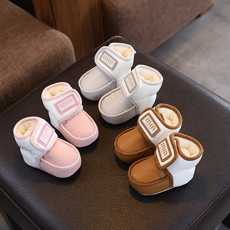 秋冬季软底婴儿棉鞋步前鞋0到1岁男女宝宝小月龄加绒保暖6-12个月