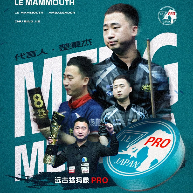 远古猛犸象pro14MM多层压制皮头大头杆皮头猛犸象皮头台球俱乐部