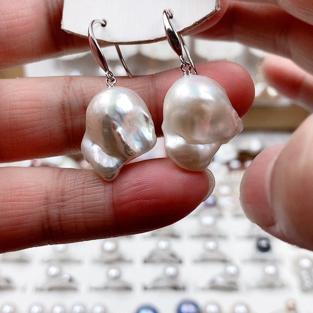 淡水珍珠银S925镶嵌颈饰