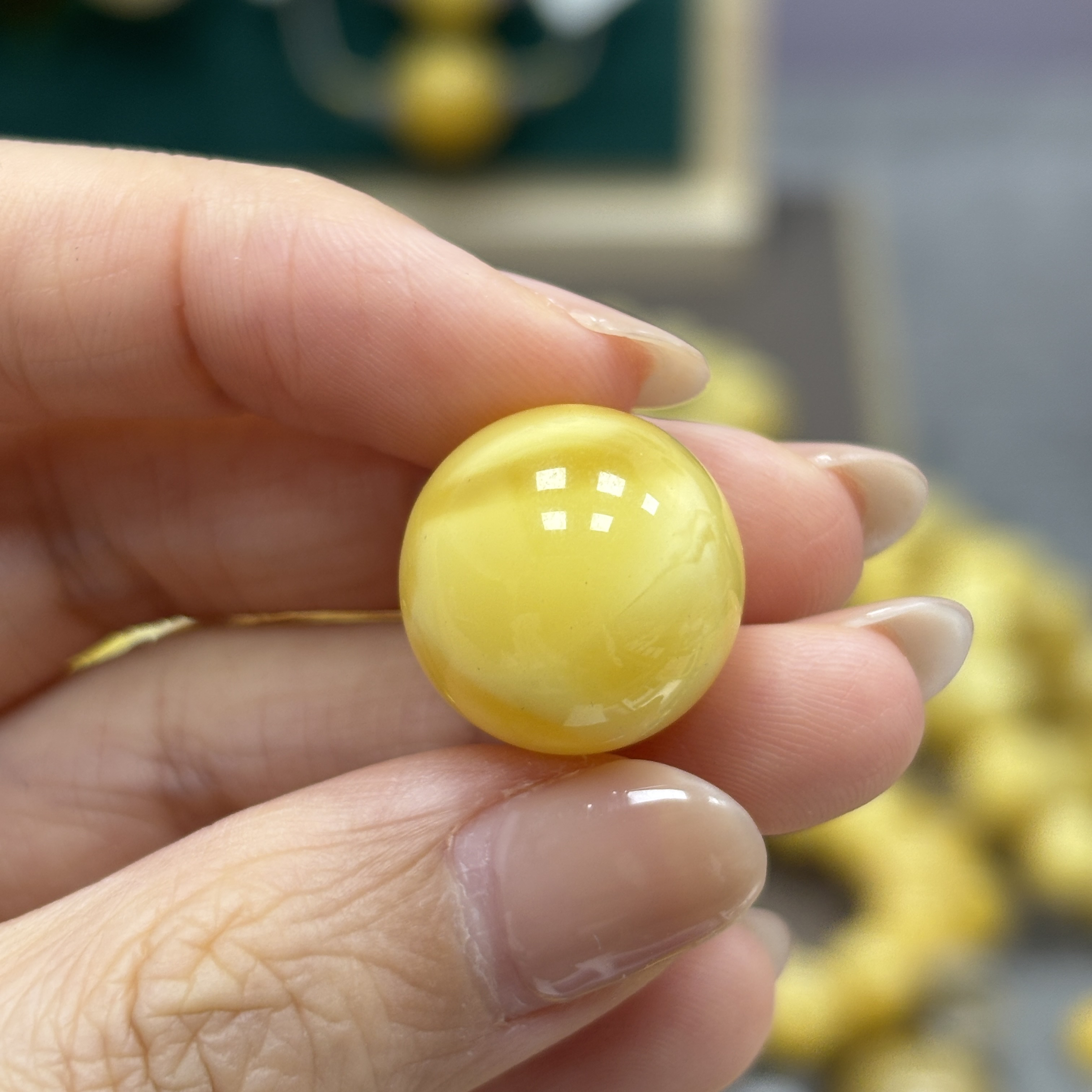 16.6mm· 7-小妖珠宝天然原矿琥珀蜜蜡