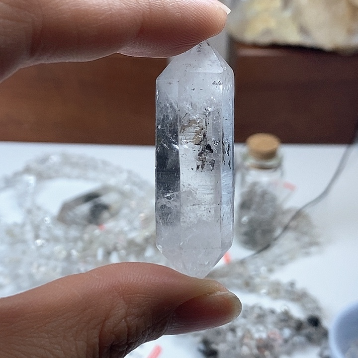 水晶颈饰未镶嵌闪灵钻吊坠