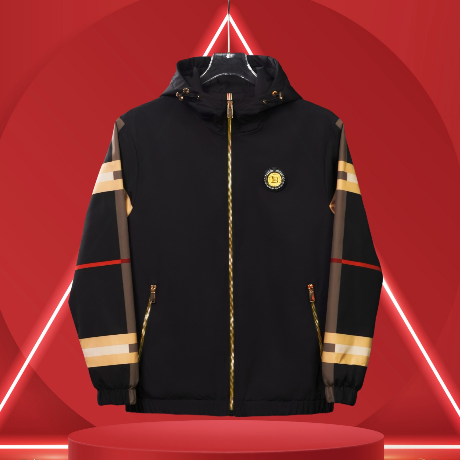 男女同款冬季欧版上新夹棉外套夹克冲锋衣82902夹棉