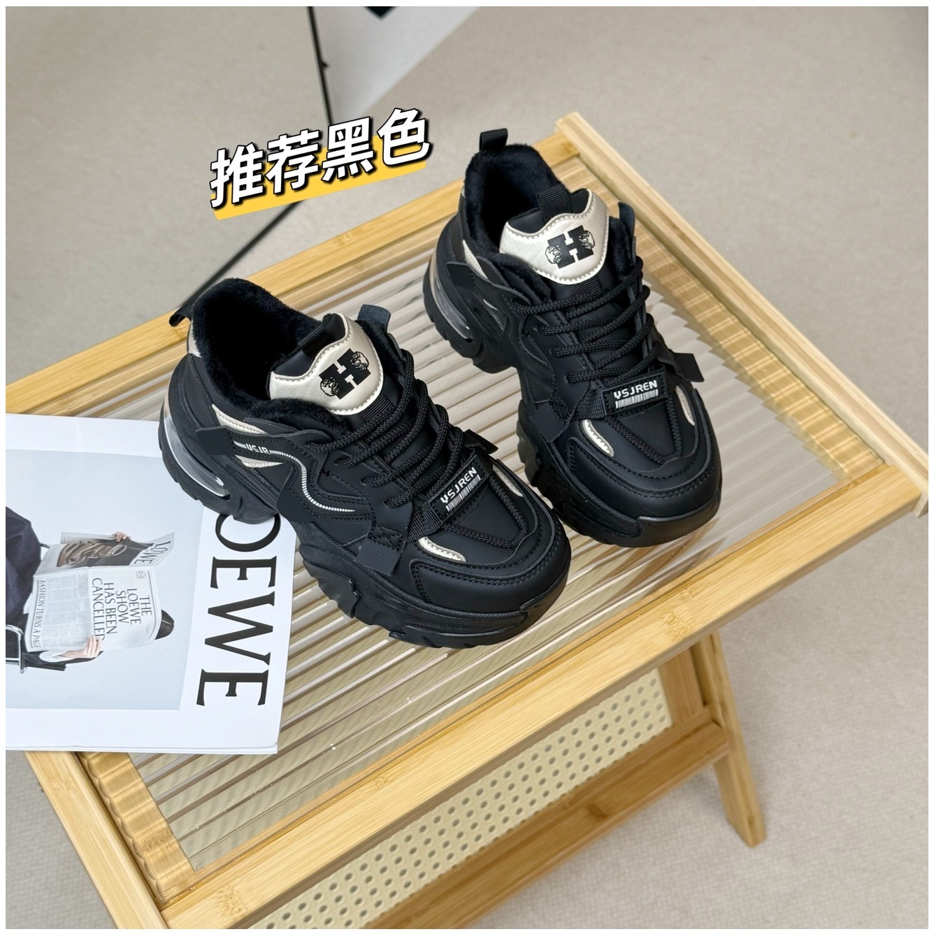 网红休闲鞋女秋季增高秋冬时尚透气百搭鞋115