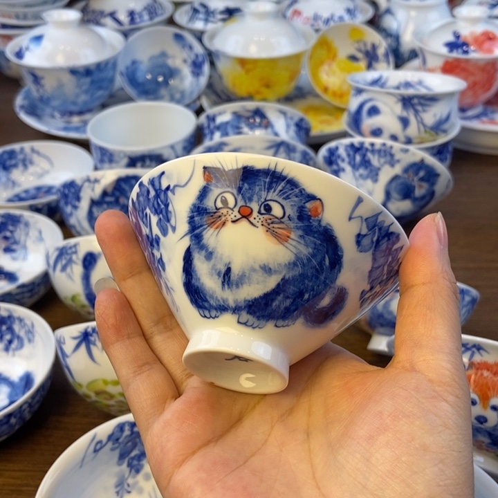 大***花瓷片景德镇陶瓷艺术