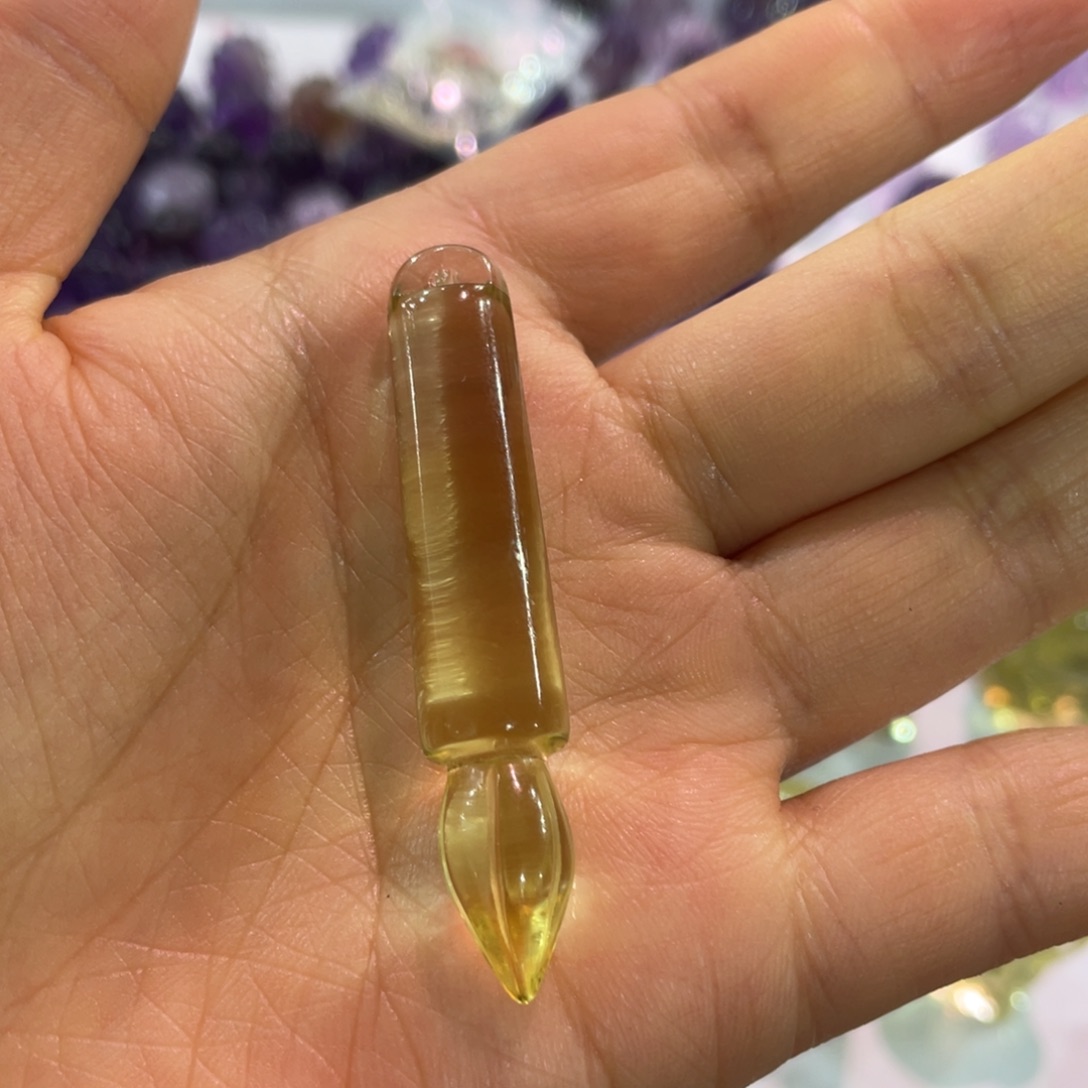 黄晶文昌笔未镶嵌