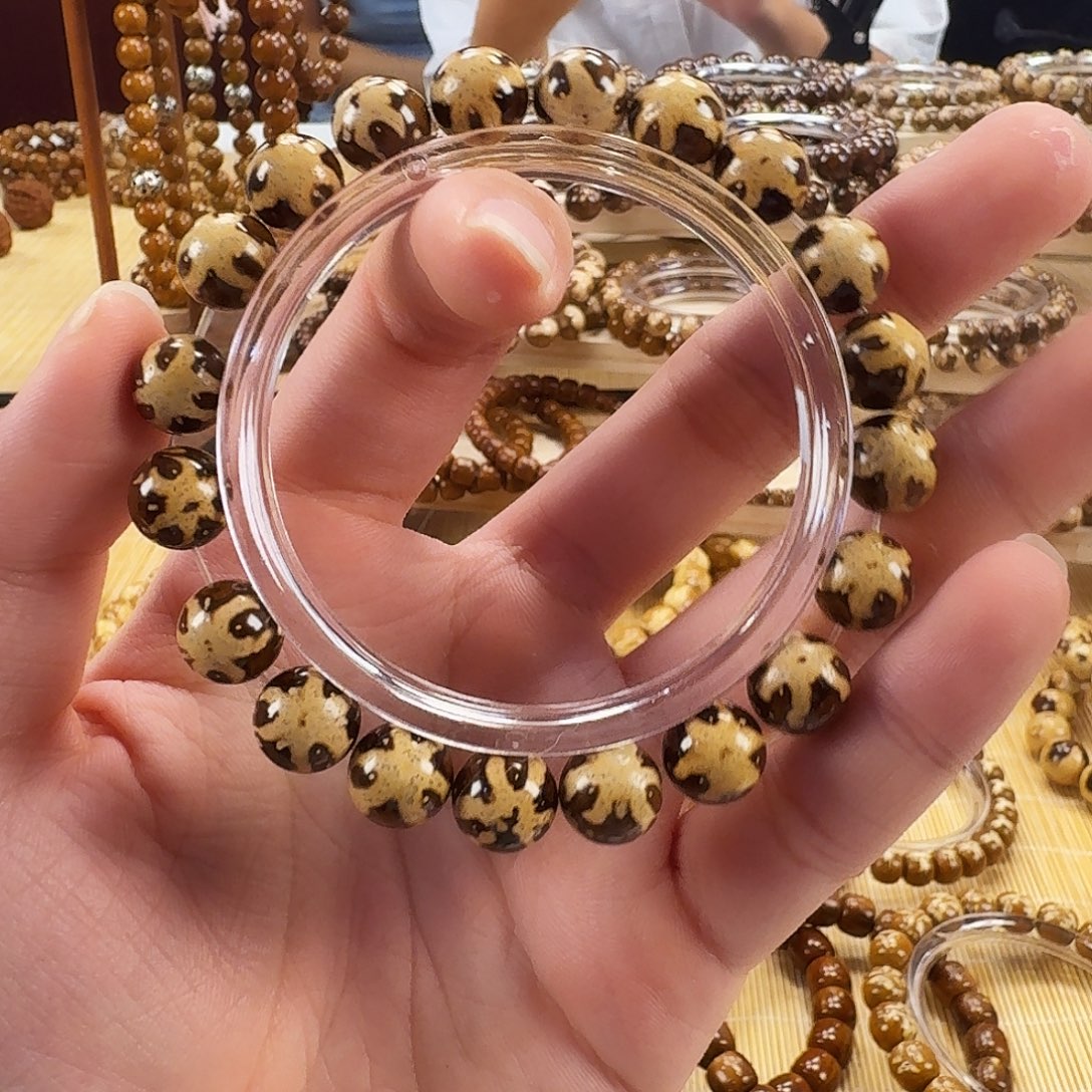 紫金鼠手串10mm侠盗脸熊猫