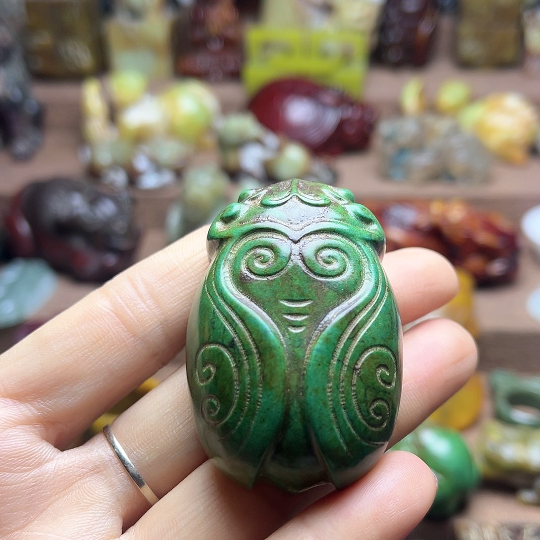 白玉菩提吊坠59。。