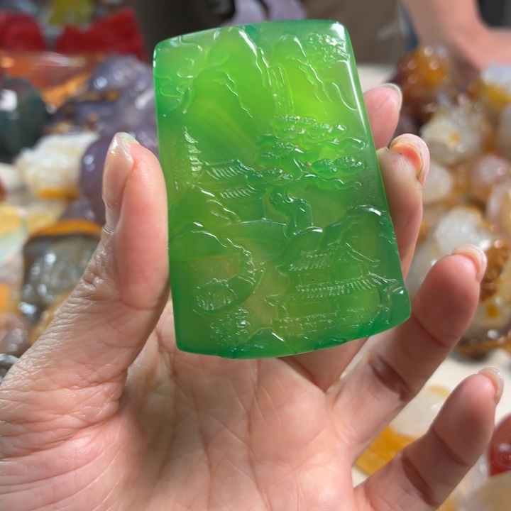 玛瑙/玉髓未镶嵌吊坠(不含链)