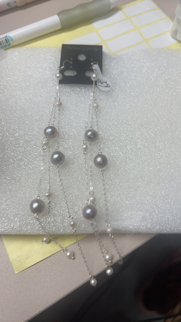 925银耳饰 博雅手作S925纯银耳饰 青丝