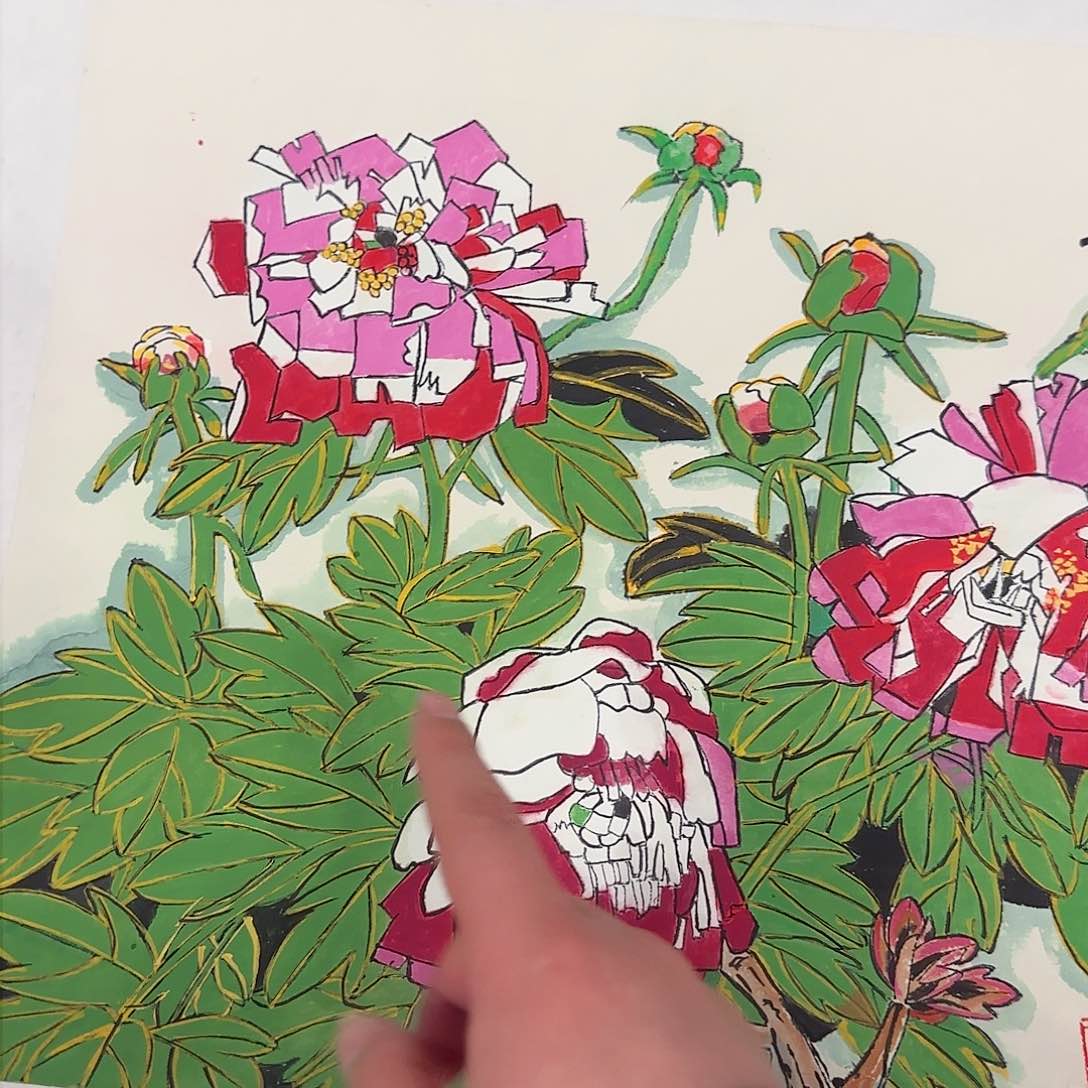 国画艺术家的作品