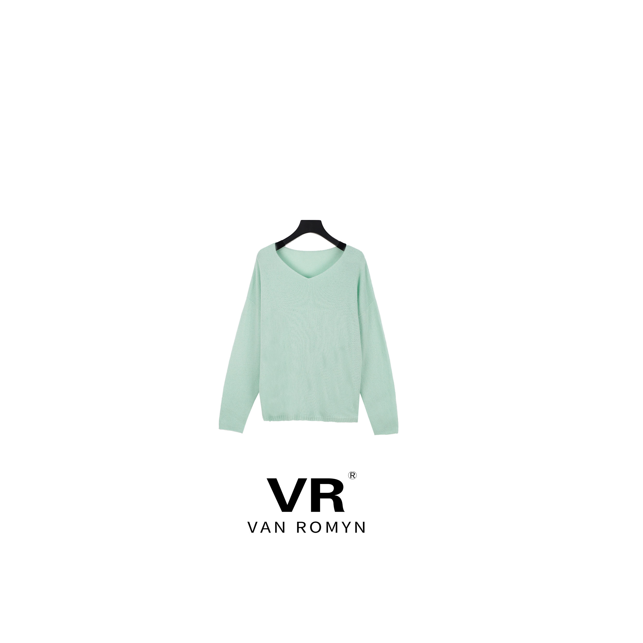 【VR莉娜】510067/2025新款慵懒风山羊绒+羊毛 V领毛衣